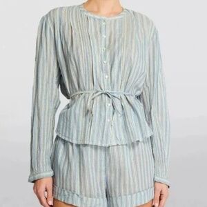 Doen Lillie Button-Up Top and Shorts Set